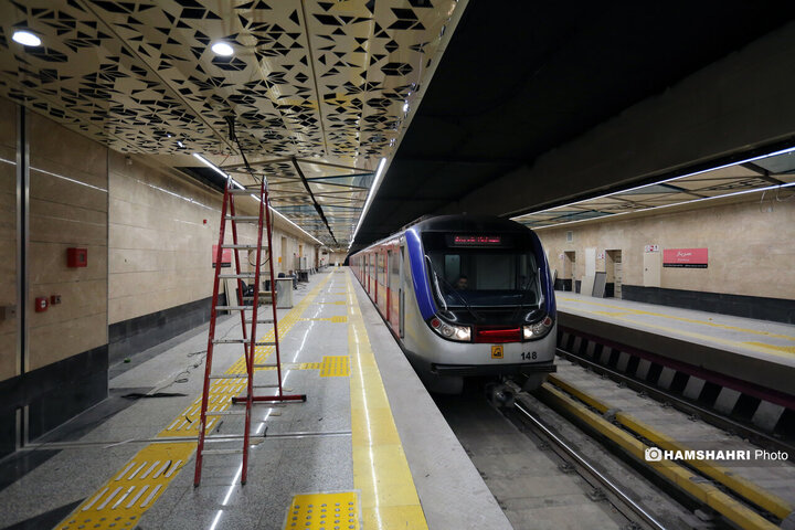مراحل پایانی بهره برداری از ایستگاه مترو سرباز