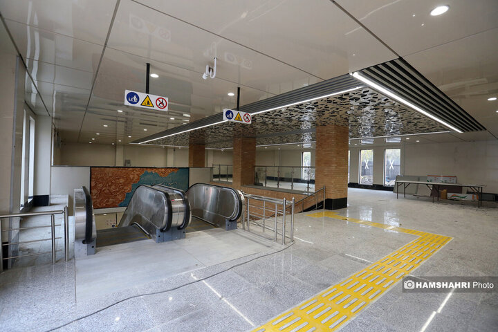 مراحل پایانی بهره برداری از ایستگاه مترو سرباز