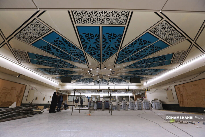 مراحل پایانی بهره برداری از ایستگاه مترو سرباز