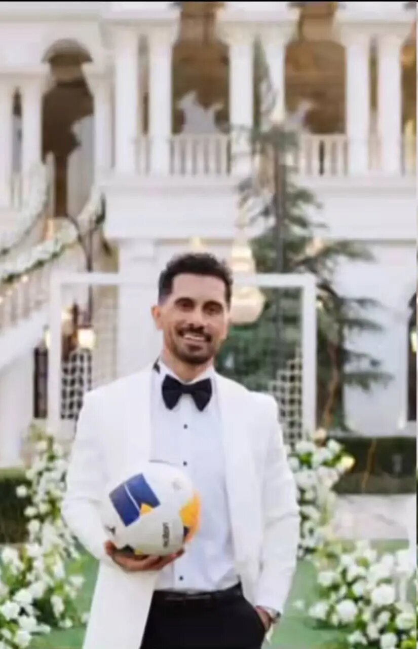 امید عالیشاه در لباس دامادی | تصاویر