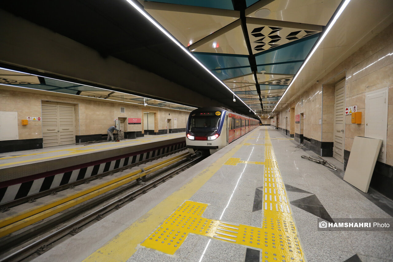 مراحل پایانی بهره برداری از ایستگاه مترو سرباز