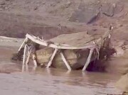 بارش‌های شدید این پل تاریخی را ویران کرد؛ مردم منطقه در شوک فرو رفتند