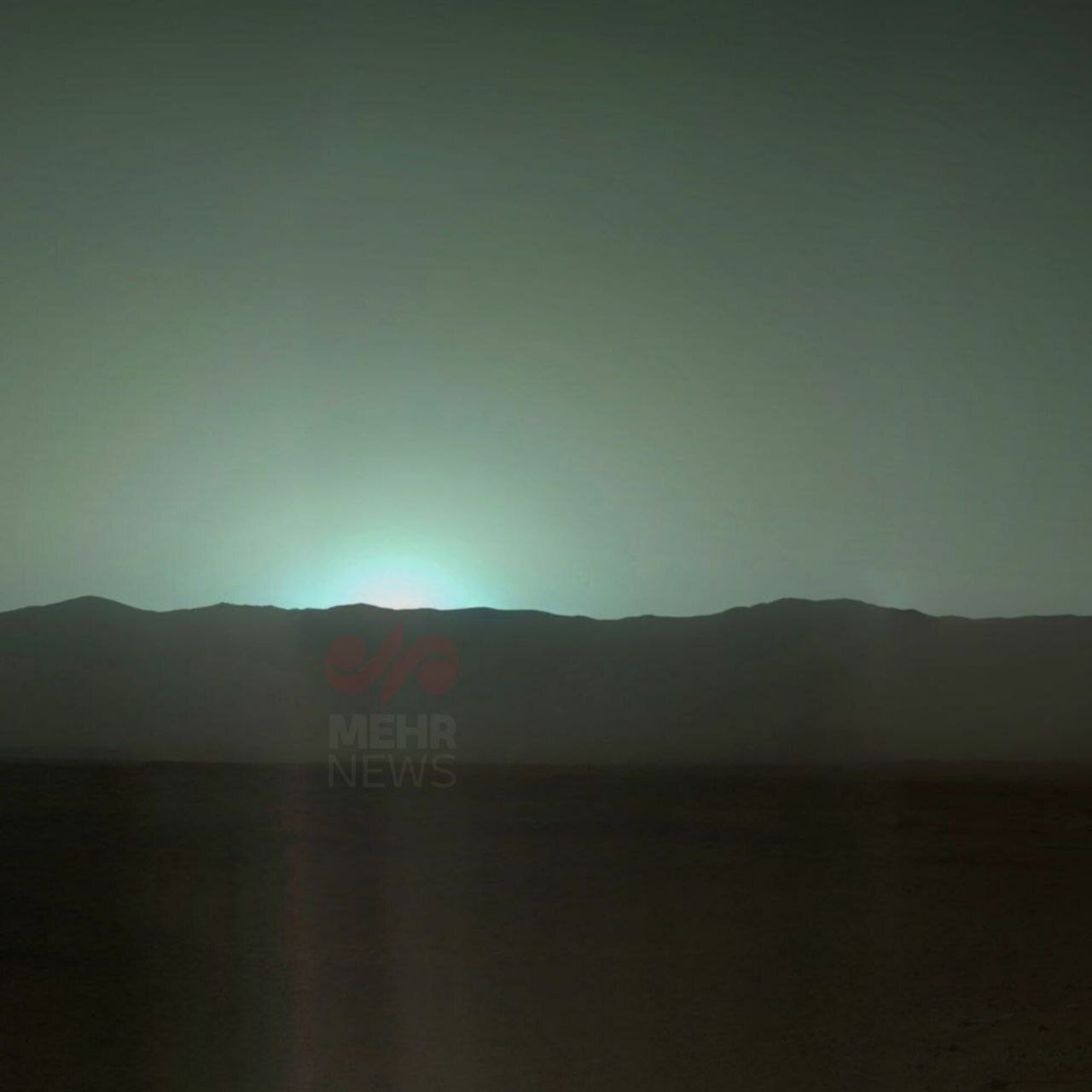 انتشار تصویر واضح از غروب آبی مریخ؛ ببینید