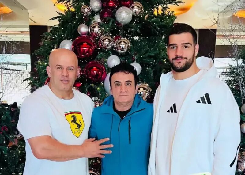 دومین سنگین وزن کشتی ایران هم در راه آذربایجان | اولین قاب سه نفره چهرههای مطرح کشتی ایران در باکو