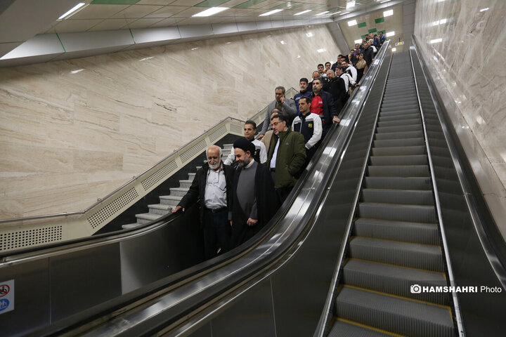 افتتاح بیست و یکمین و بیست و دومین ورودی های مترو از مدیریت شهری