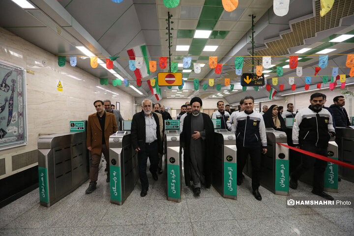 افتتاح بیست و یکمین و بیست و دومین ورودی های مترو از مدیریت شهری