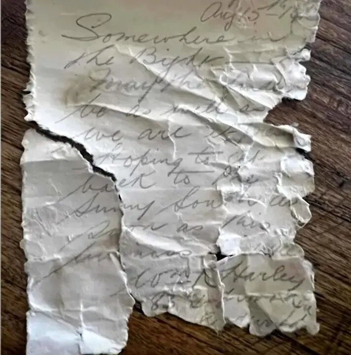 نامه سرباز کشته شده پس از ۱۰۹ سال در بطری پیدا شد | عکس