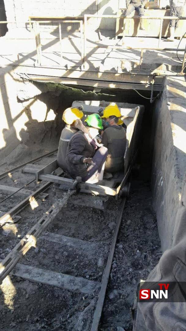 اولین تصاویر از حادثه ریزش معدن در بافق | تصاویر