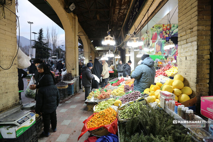 فعالیت بازار تجریش در آرامش