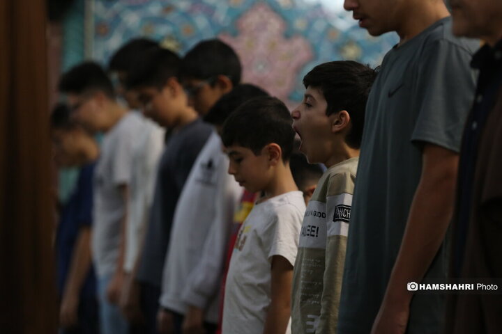 مراسم معنوی اعتکاف در حسینیه ارشاد تهران