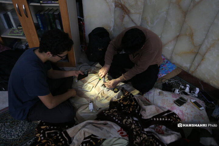 مراسم معنوی اعتکاف در حسینیه ارشاد تهران