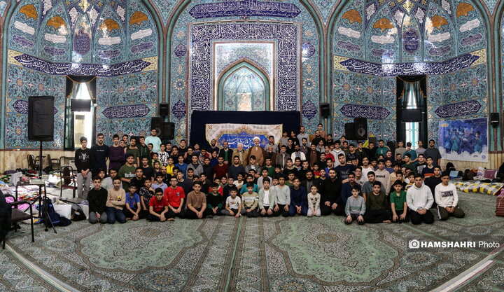 مراسم معنوی اعتکاف در حسینیه ارشاد تهران