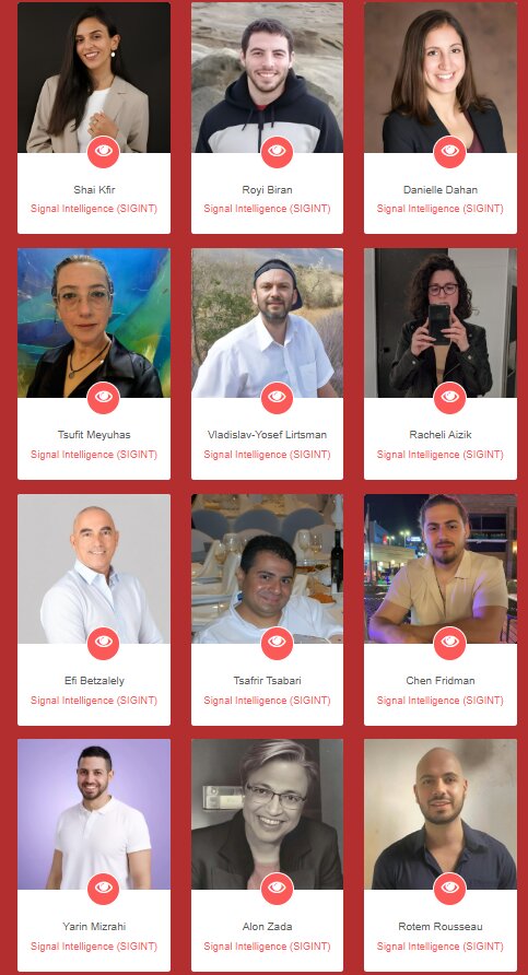 افشای هویت ۱۵ مأمور اطلاعات سیگنالی اسرائیل | عکس