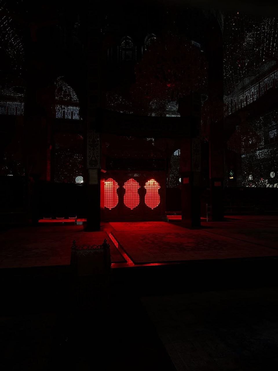 حرم بدون زائر حضرت زینب(س) در شب وفات | عکس