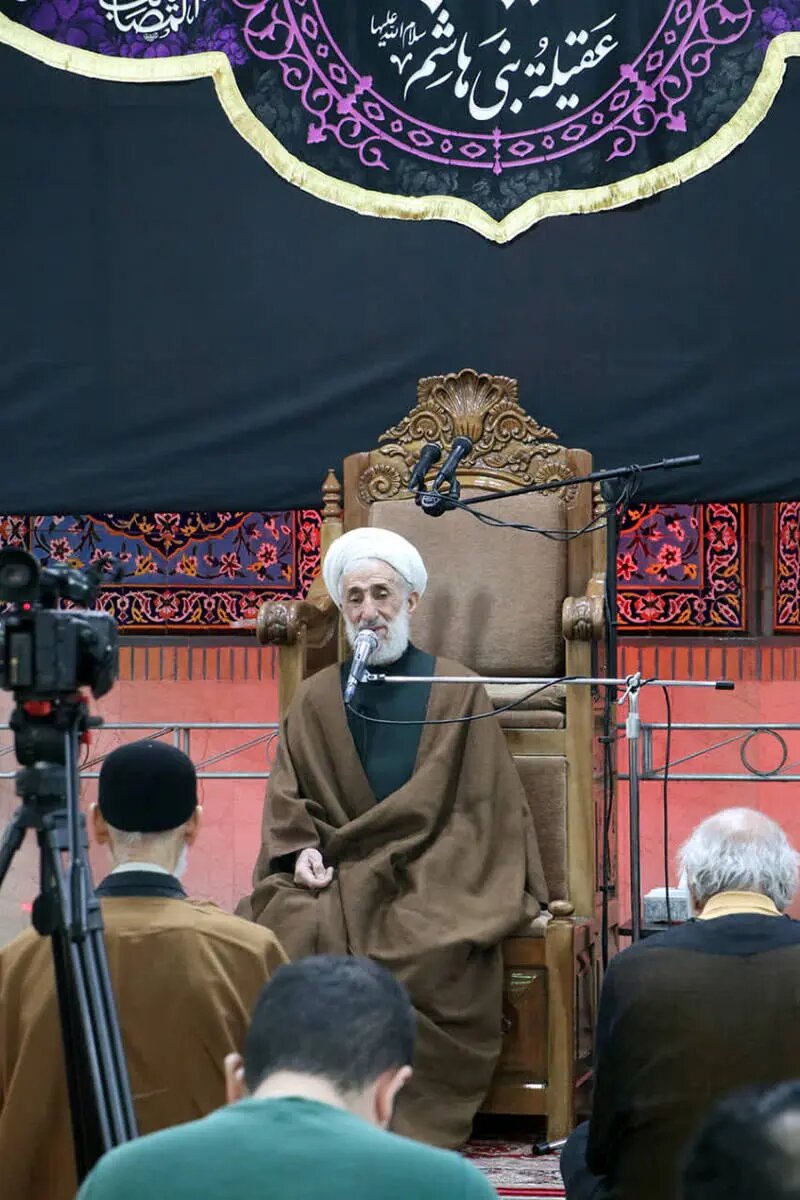 کاظم صدیقی در مراسم اعتکاف | تصاویر