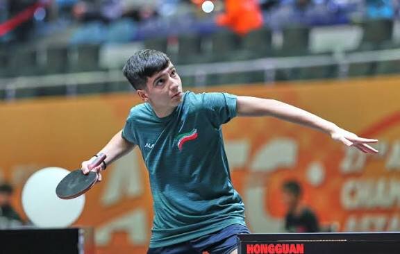 بنیامین فرجی در جمع برترین ورزشکاران تنیس روی میز جهان بنیامین فرجی