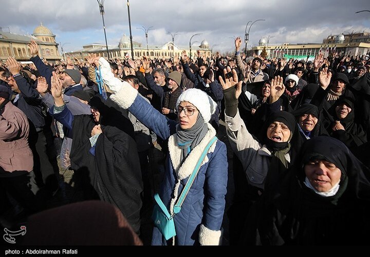 تشییع پیکر دو شهید مدافع امنیت در همدان