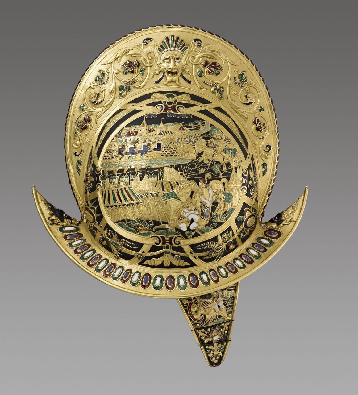 کلاهخود افسانه‌ای؛ شاهکار زرگری رنسانس در موزه لوور | عکس