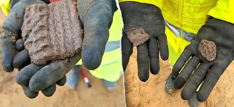 کشف بقایای روستای ۸۰۰ ساله هنگام ساخت نیروگاه | عکس