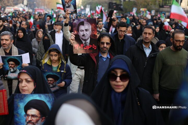 تجمع عظیم ملت یکپارچه ایران علیه آشوبگران