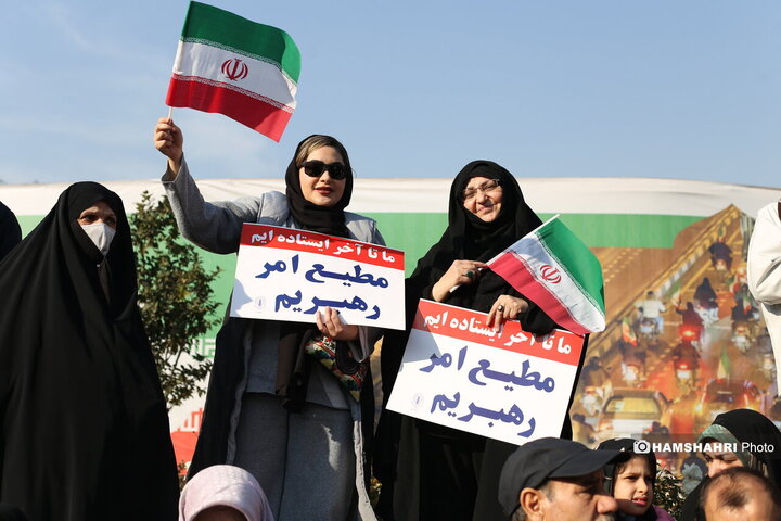 تجمع عظیم ملت یکپارچه ایران علیه آشوبگران