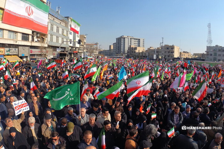 تجمع عظیم ملت یکپارچه ایران علیه آشوبگران