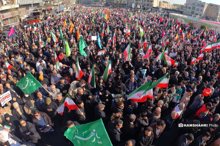 تجمع عظیم ملت یکپارچه ایران علیه آشوبگران