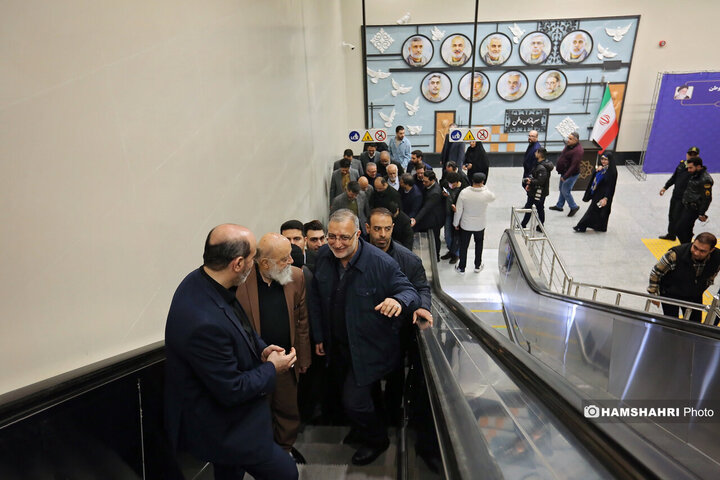 آیین بهره برداری از ایستگاه مترو سرباز وطن