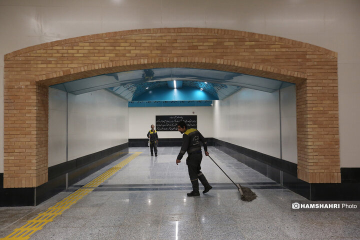 آیین بهره برداری از ایستگاه مترو سرباز وطن