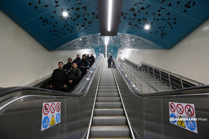 آیین بهره برداری از ایستگاه مترو سرباز وطن