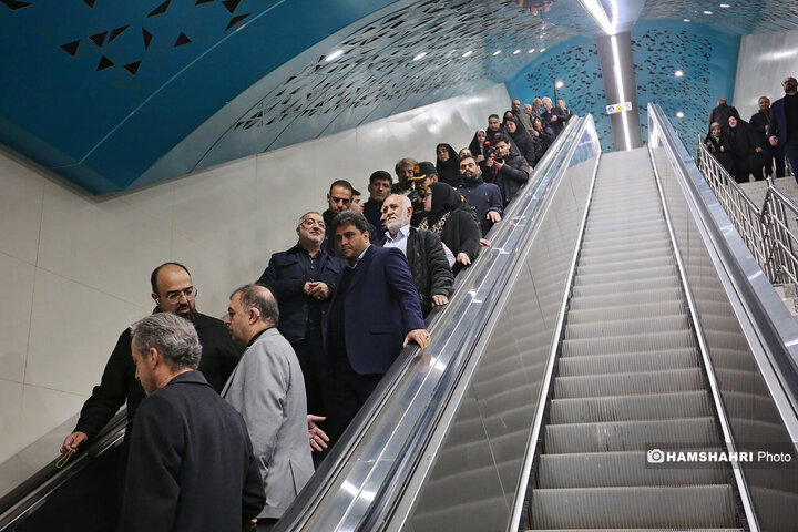 آیین بهره برداری از ایستگاه مترو سرباز وطن