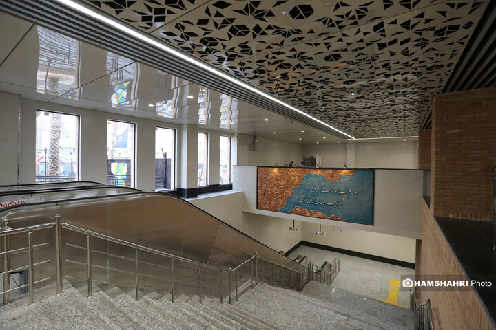 آیین بهره برداری از ایستگاه مترو سرباز وطن