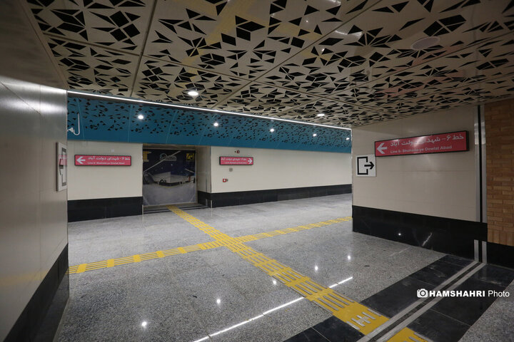 آیین بهره برداری از ایستگاه مترو سرباز وطن