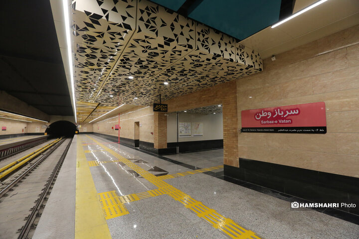 آیین بهره برداری از ایستگاه مترو سرباز وطن