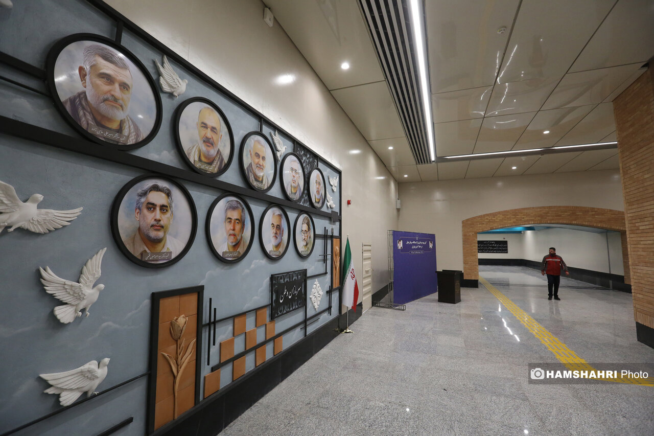 آیین بهره برداری از ایستگاه مترو سرباز وطن