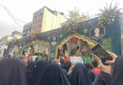 تشییع پیکر شهدای مقاومت ملی در تهران + ویدئو | ادای احترام نظامی به شهدا