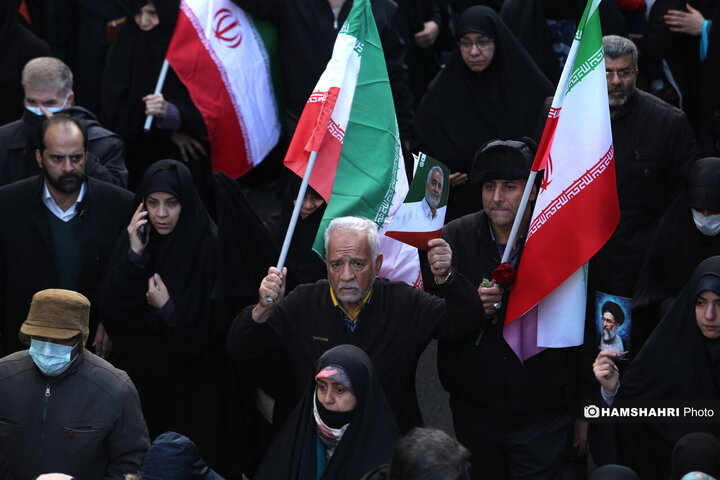 تشییع پیکر شهدای مقاومت ملی در تهران