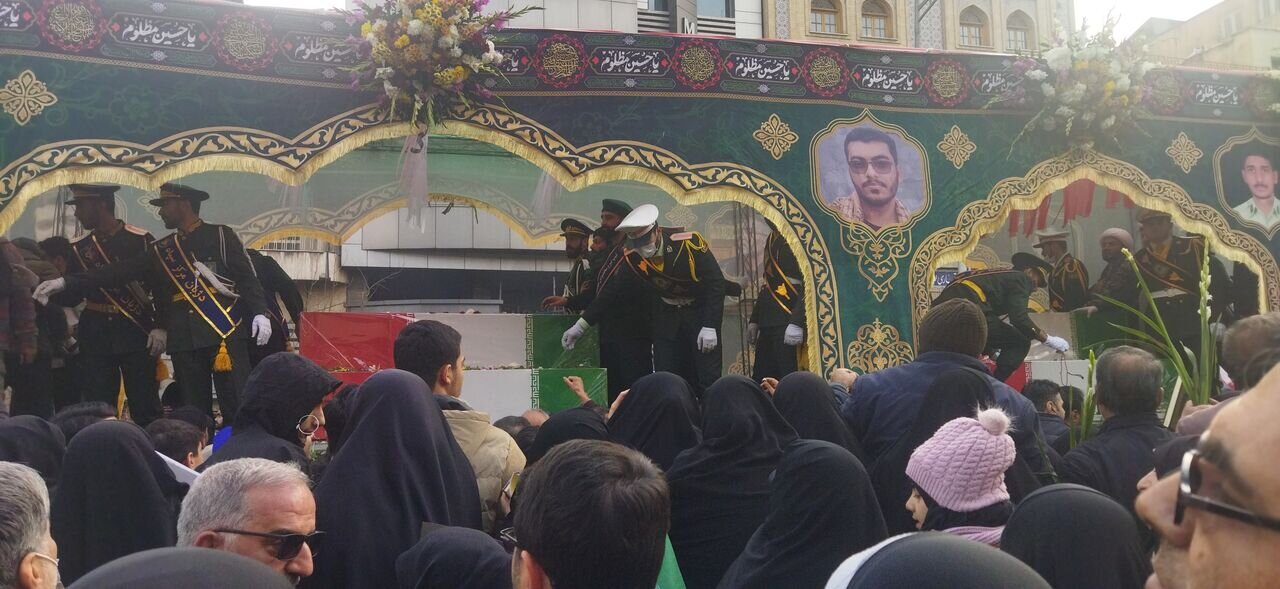 نخستین تصاویر از مراسم تشییع پیکر شهدای جنایات اخیر صهیونیستی - آمریکایی