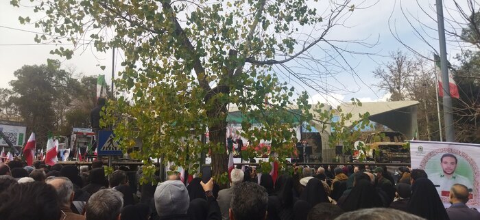 نخستین تصاویر از مراسم تشییع پیکر شهدای جنایات اخیر صهیونیستی - آمریکایی