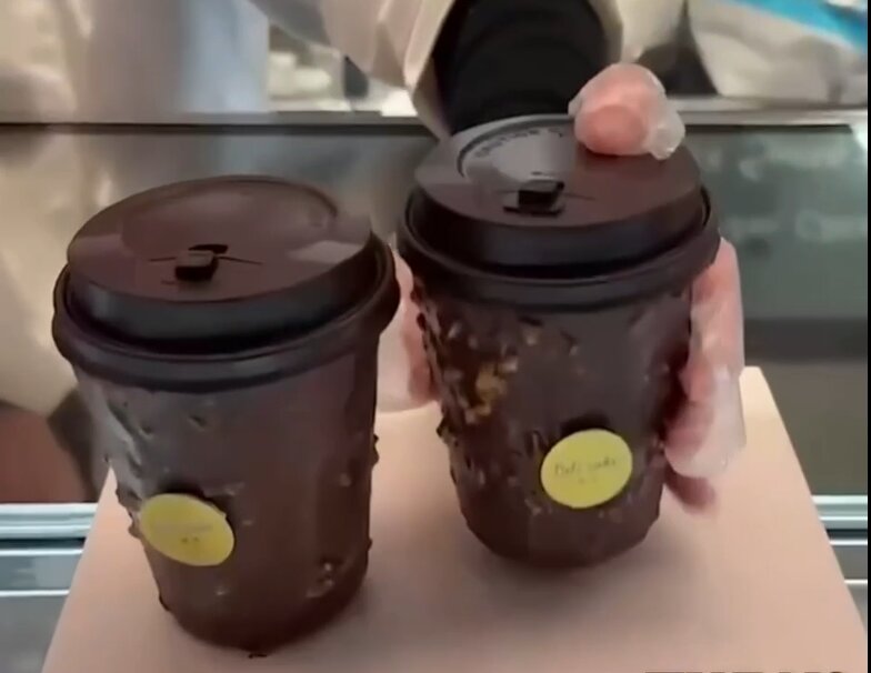 لیوان‌های شکلاتی ژاپنی‌ها سوژه شد + ویدئو