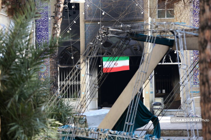 مساجد آتش زده توسط اغتشاشگران در تهرانپارس
