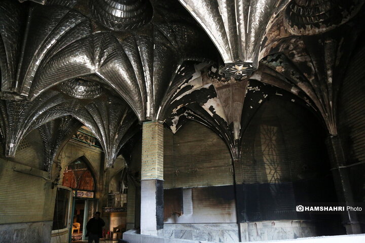 مساجد آتش زده توسط اغتشاشگران در تهرانپارس