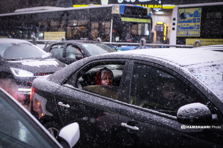بارش برف در تهران