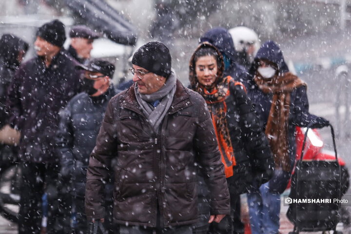 بارش برف در تهران