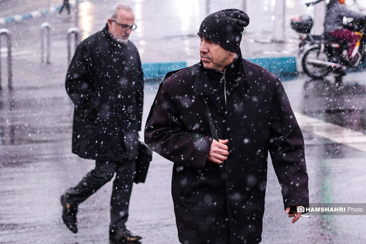 بارش برف در تهران