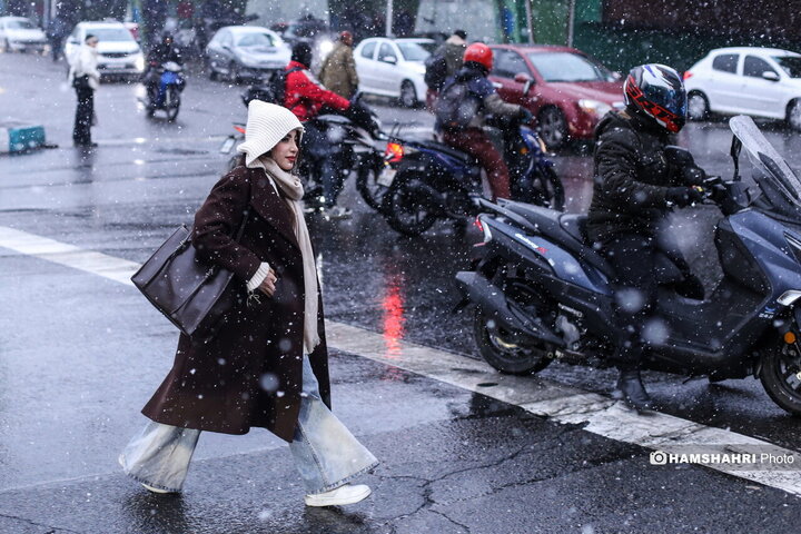 بارش برف در تهران