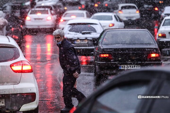 بارش برف در تهران