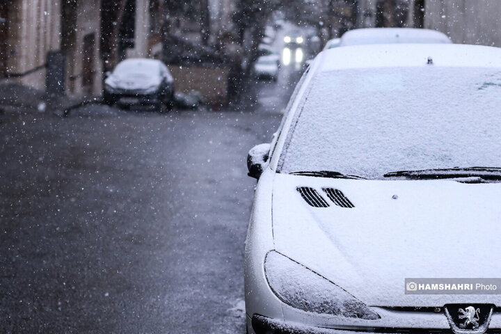 بارش برف در تهران