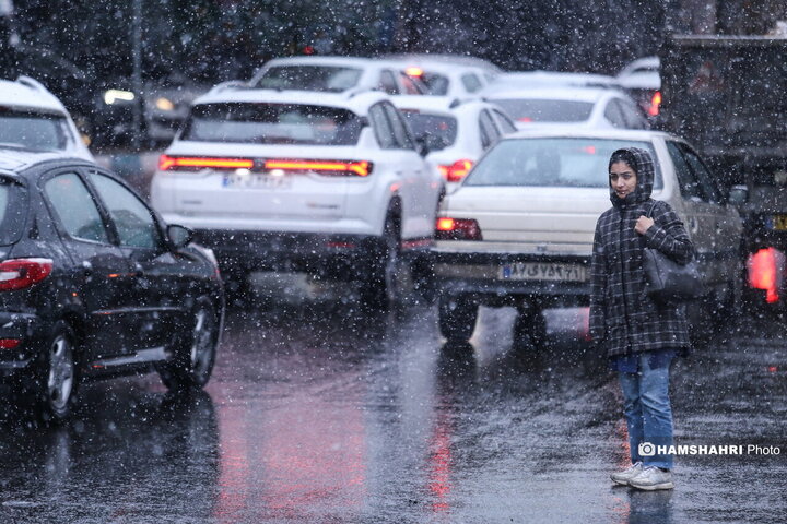 بارش برف در تهران