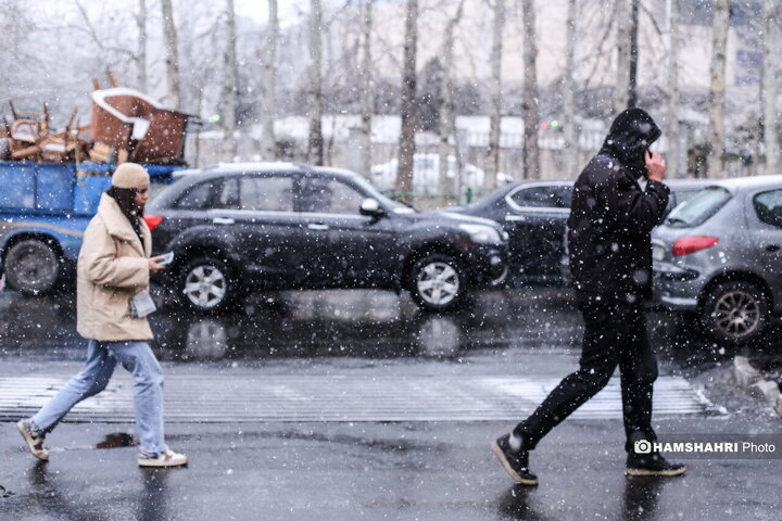 بارش برف در تهران